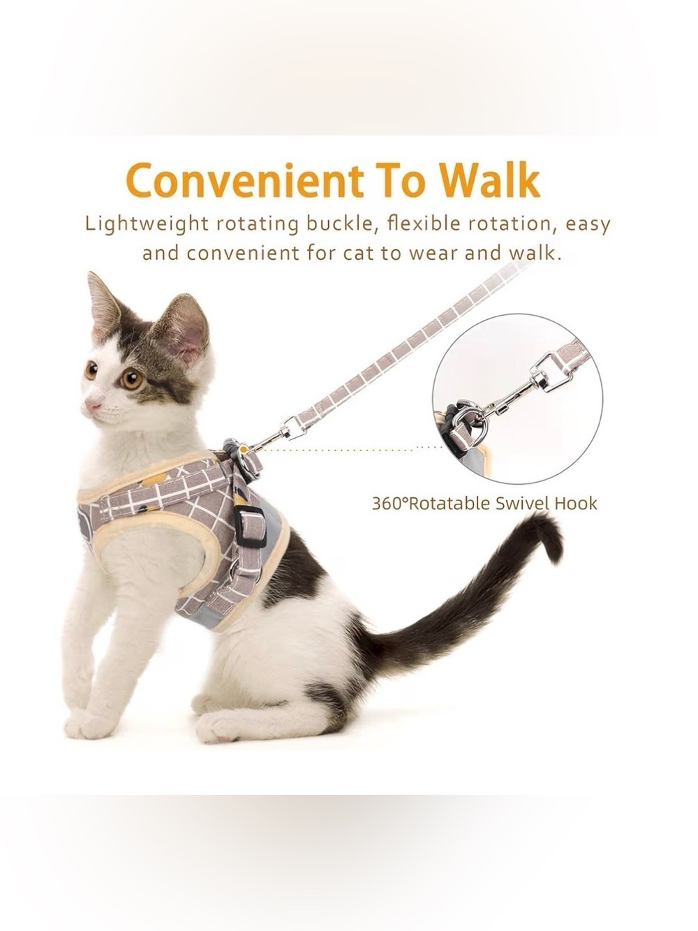 New Cat or Dog Vest Harness with Leash Size XS - Picture 5 of 11